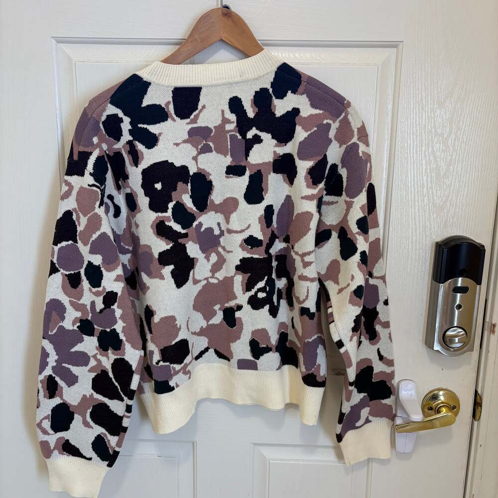 Rag & Bone Nellis Printed Pullover Sweater Mauve … - image 6